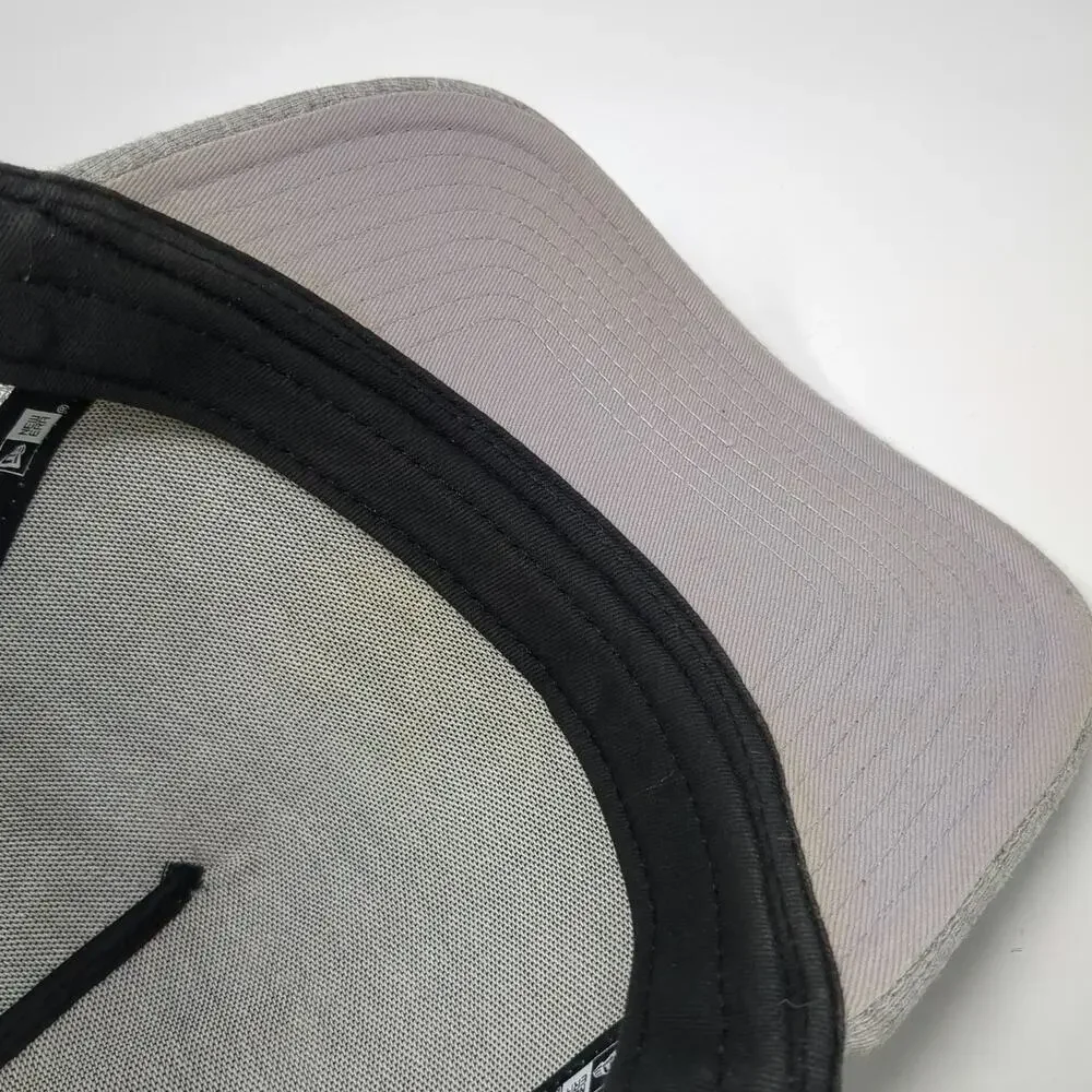 New Era Trucker Hat Gray One Size Gymshark Mesh Back Snapback Embroidered Logo